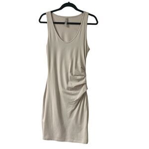 Athleta Della dress blush color ruched side sz. Small